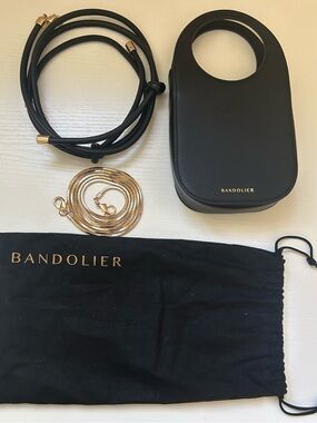 Bandolier Julian Circle Phone Bag Black/Gold
